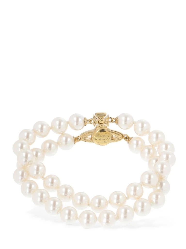 商品Vivienne Westwood|Graziella Two Row Faux Pearl Bracelet,价格¥2592,第3张图片详细描述
