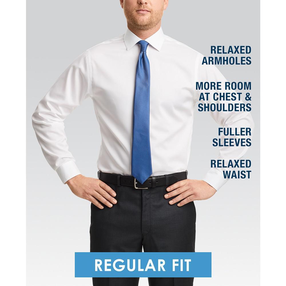 商品Michael Kors|Men's Classic/Regular Fit Airsoft Stretch Non-Iron Performance Solid French Cuff Dress Shirt,价格¥368,第7张图片详细描述