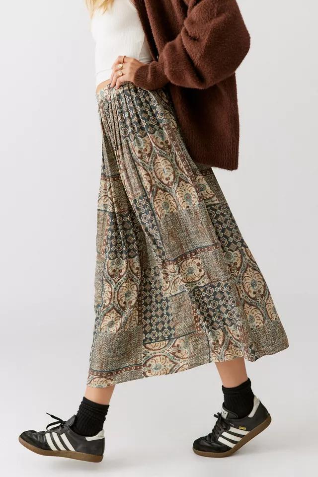 Urban Renewal Remade Floral Paisley Midi Skirt商品第4张图片规格展示