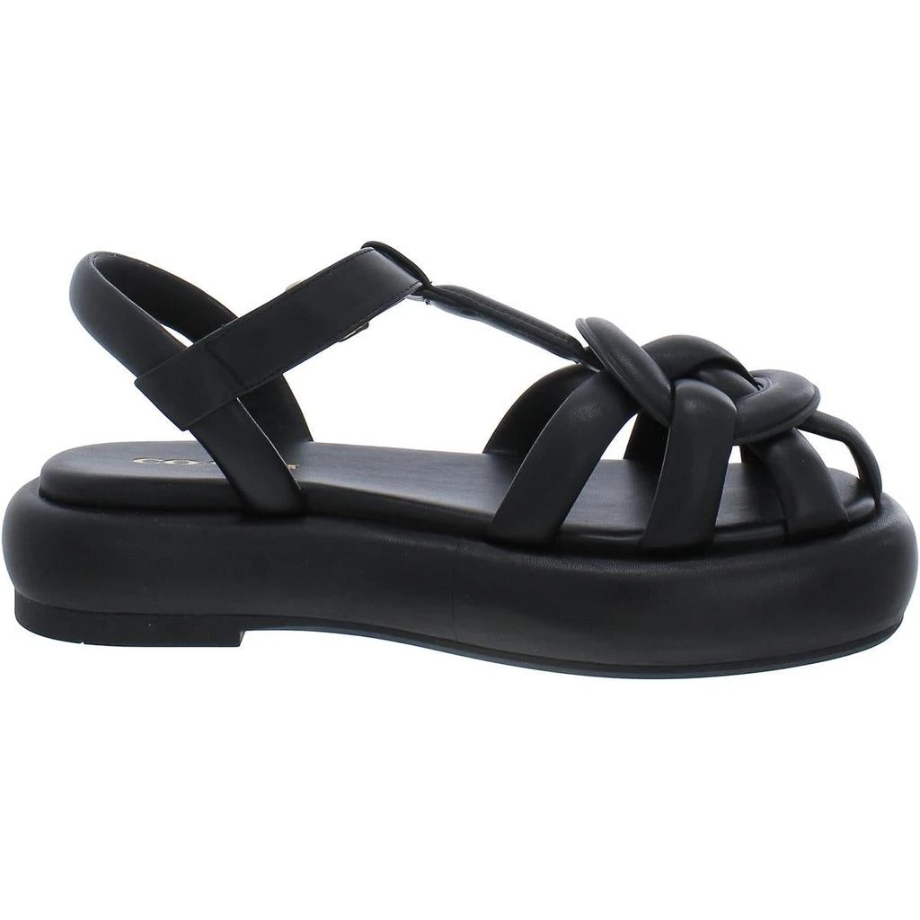 Coach Womens Penney Leather Strappy Flatform Sandals 商品