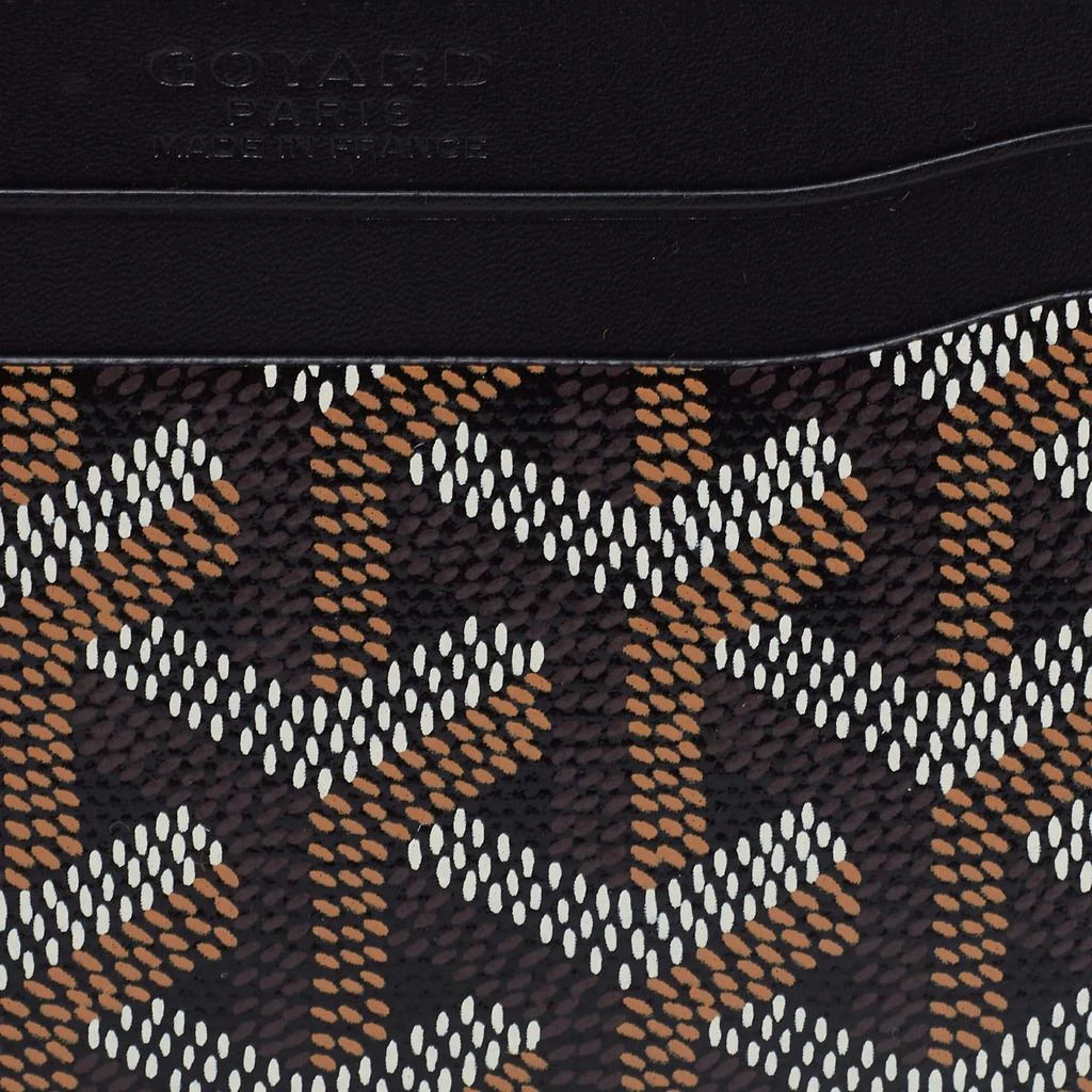 商品Goyard|Goyard Black Goyardine Coated Canvas and Leather Saint Sulpice Card Holder,价格¥5512,第4张图片详细描述