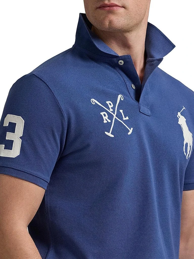 商品Ralph Lauren|Custom-Slim-Fit Big Pony Mesh Polo Shirt,价格¥934,第5张图片详细描述