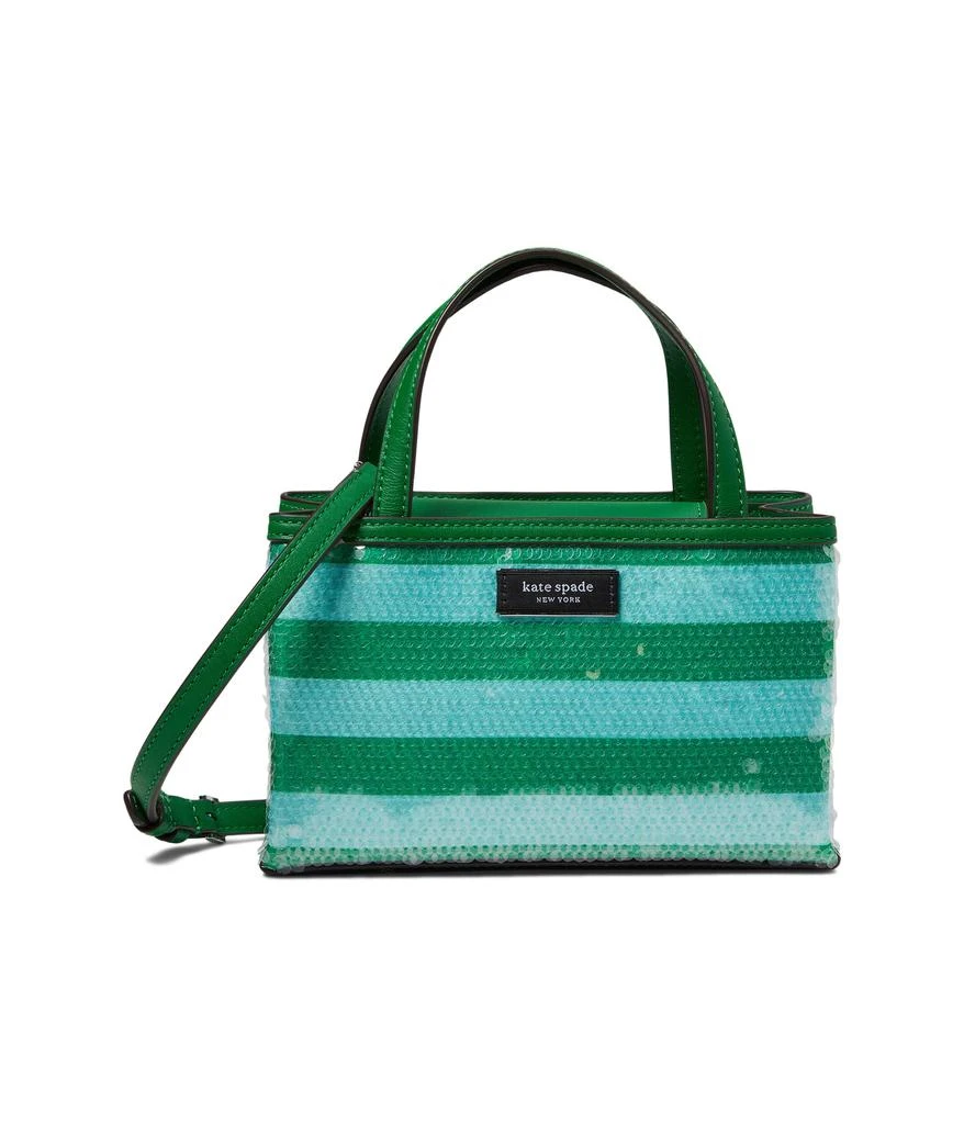 商品Kate Spade|Sam Icon Seaside Stripe Sequin Fabric Mini Tote,价格¥985,第1张图片