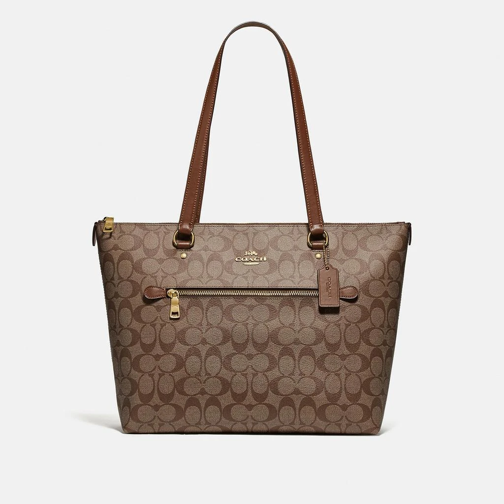 Coach Outlet Coach Outlet Gallery Tote In Signature Canvas 1