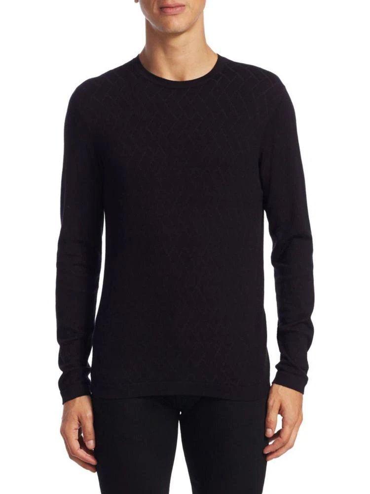 商品Armani|Allover Herringbone Sweater,价格¥782,第1张图片