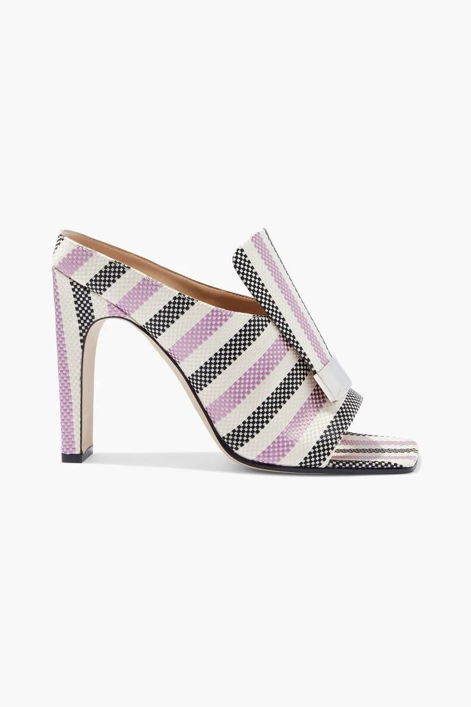 商品Sergio Rossi|sr1 striped woven mules,价格¥1782,第1张图片