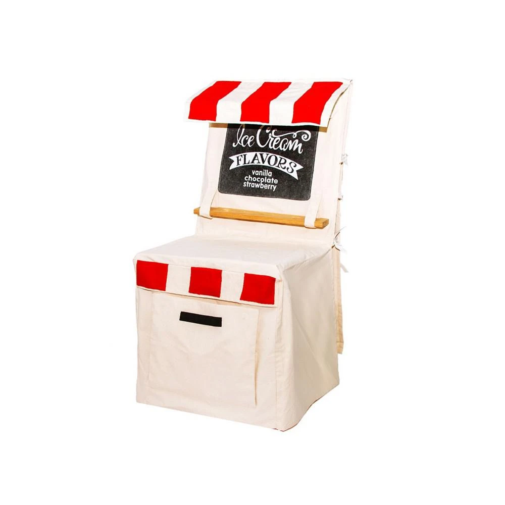 商品Salus Brands|PopOhVer Pretend Play Ice Cream Shop Play Innovative Canvas Design Chair Cover Set, 25 Pieces,价格¥403,第3张图片详细描述