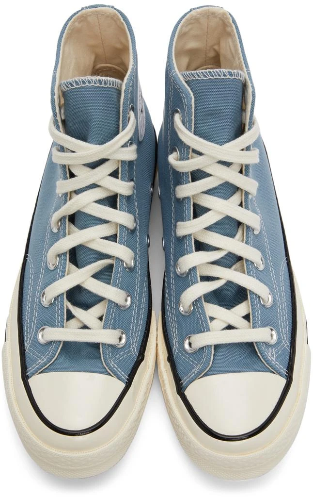 商品Converse|Blue Recycled Canvas Chuck 70 Hi Sneakers,价格¥599,第5张图片详细描述