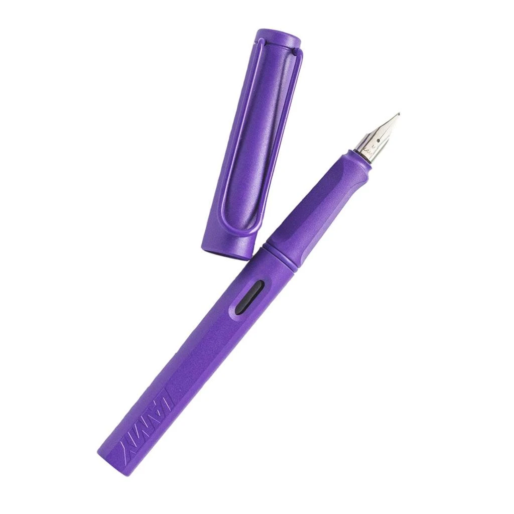 商品Lamy|Lamy Fountain Pen - Safari Plastic with Metal Clip, Violet | L21VIO,价格¥221,第3张图片详细描述