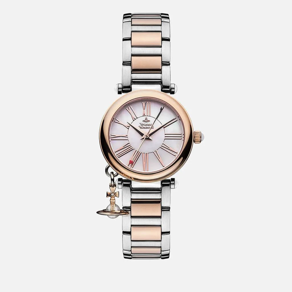 商品Vivienne Westwood|Vivienne Westwood Women's Mother Orb Watch - Silver/Gold,价格¥2385,第1张图片