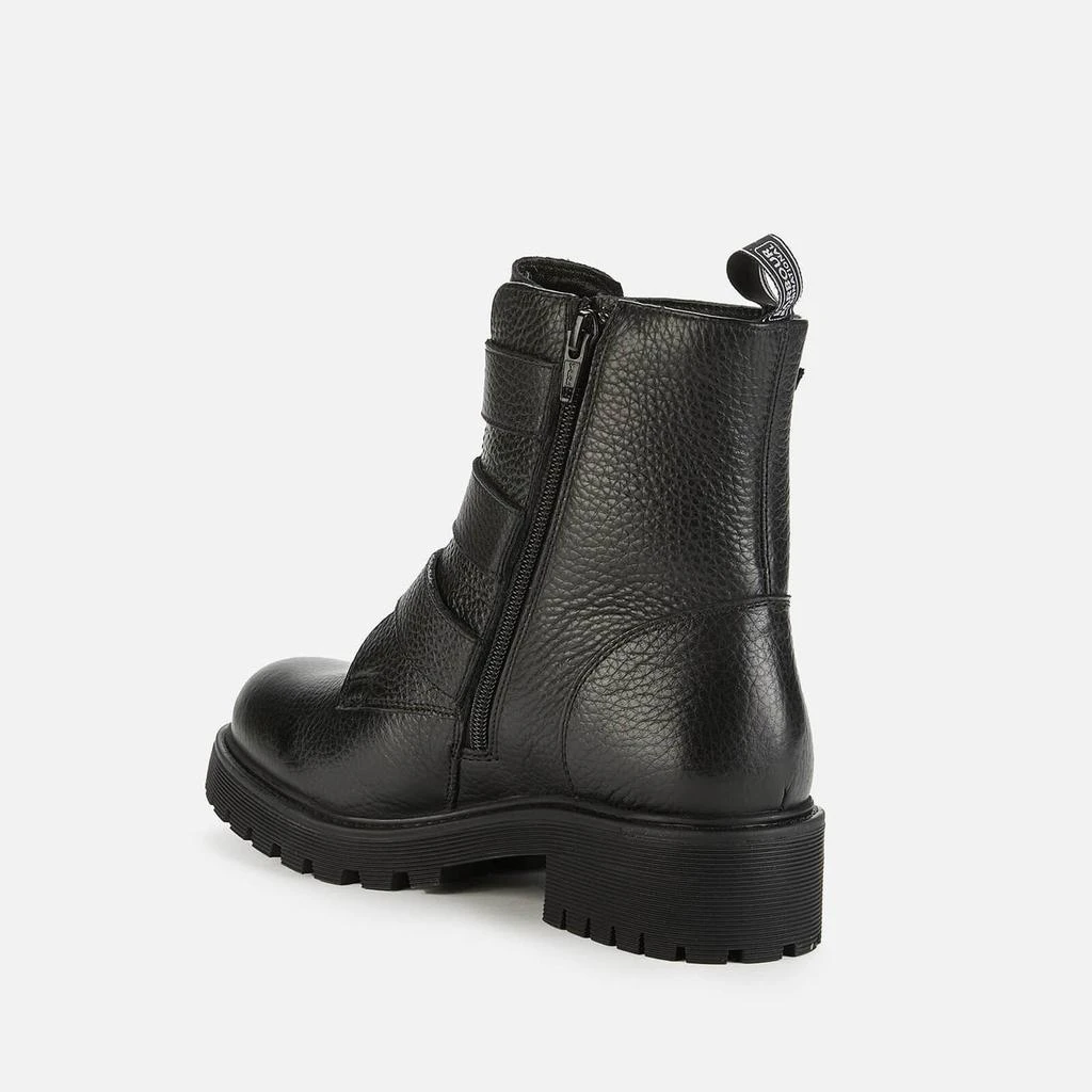 商品Barbour|BARBOUR INTERNATIONAL WOMEN'S STENMARK LEATHER BIKER BOOTS - BLACK,价格¥544,第3张图片详细描述