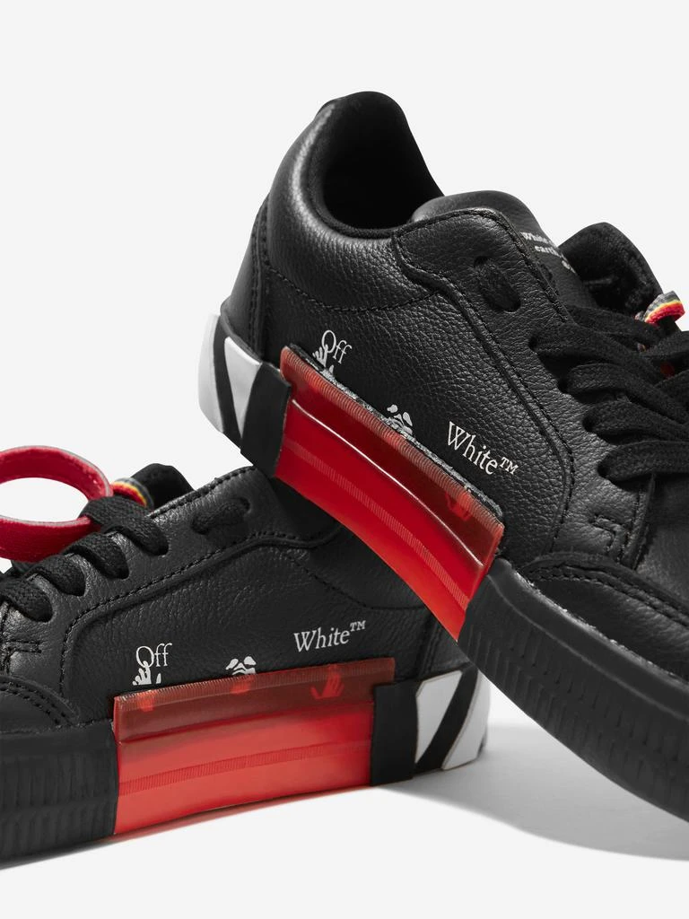 Off-White Boys Leather Lace Up Trainers in Black 商品