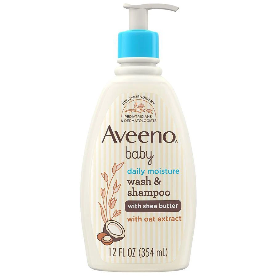 商品Aveeno|Baby Daily Moisturizing 2-in-1 Body Wash & Shampoo,价格¥83,第1张图片