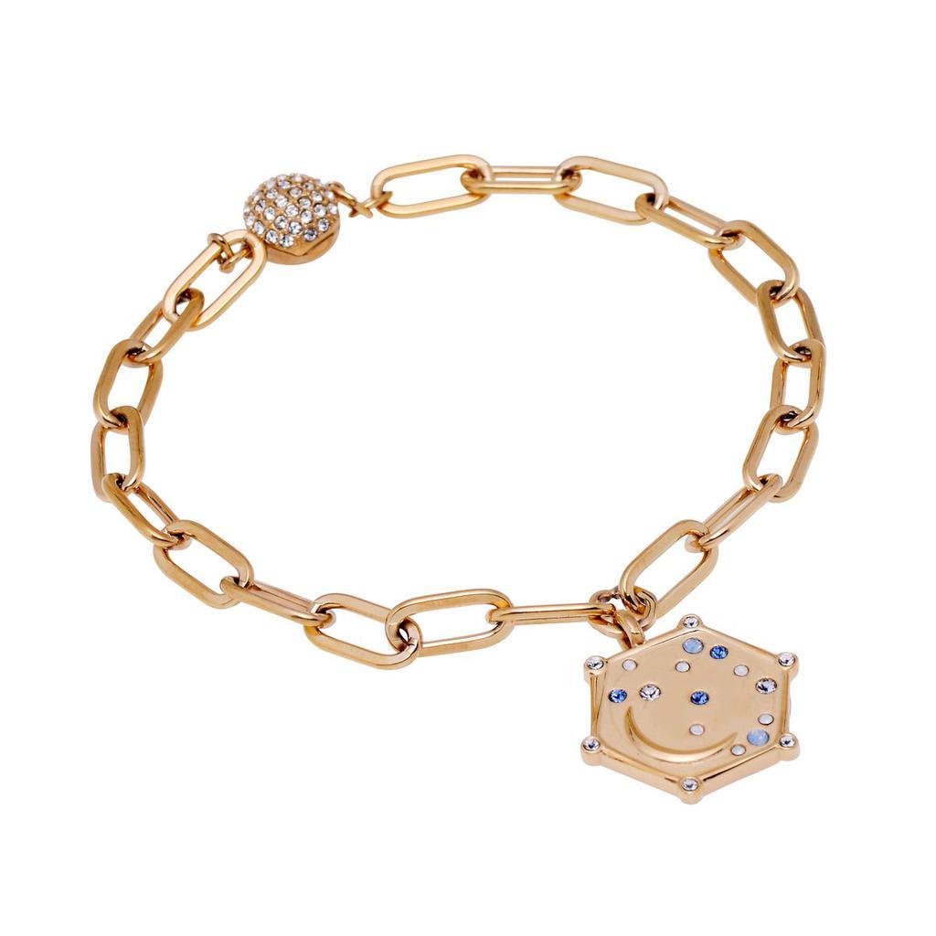 商品Swarovski|Swarovski Elements Gold-Tone Plated And Crystal Charm Bracelet 5572650,价格¥407,第1张图片