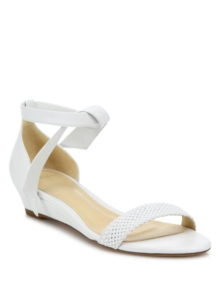 商品Alexandre Birman|Atenah Woven Leather Demi-Wedge Sandals,价格¥1102,第1张图片