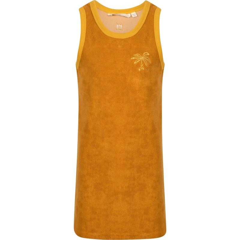 商品Munster|Terry tank top dress in desert sun orange,价格¥363,第1张图片