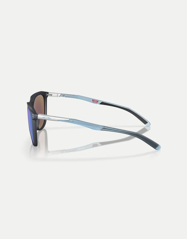 商品Oakley|Oakley Thurso re-discover collection square sunglasses with blue mirrored lens in blue steel,价格¥1881,第2张图片详细描述