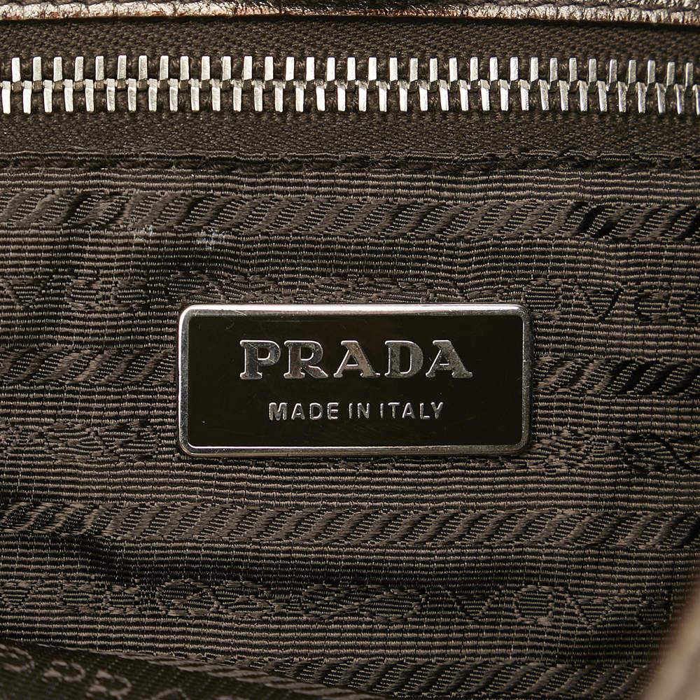 Prada Brown Vitello Daino Shoulder Bag商品第7张图片规格展示