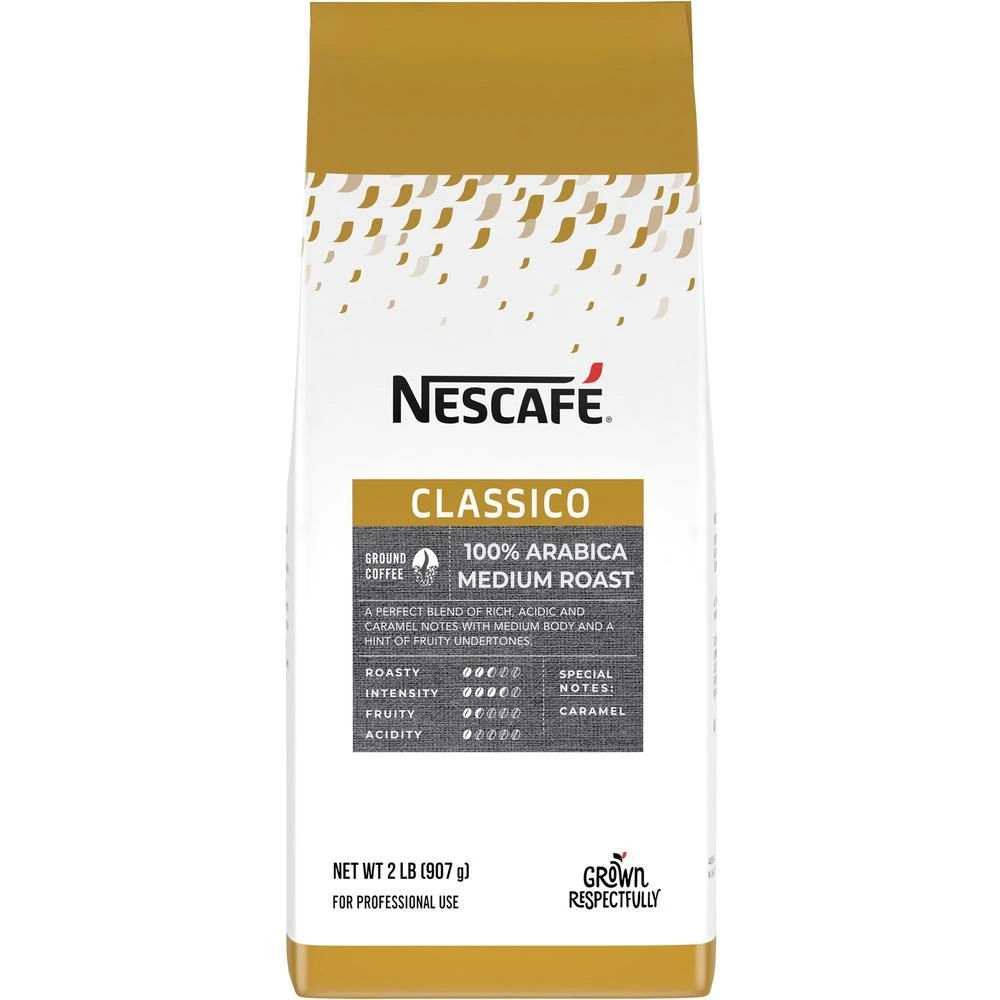 商品Nescafe|Ground Classico Coffee - Compatible with  Bean-to-Cup - Medium - 32 oz - 6 / Carton,价格¥2827,第1张图片