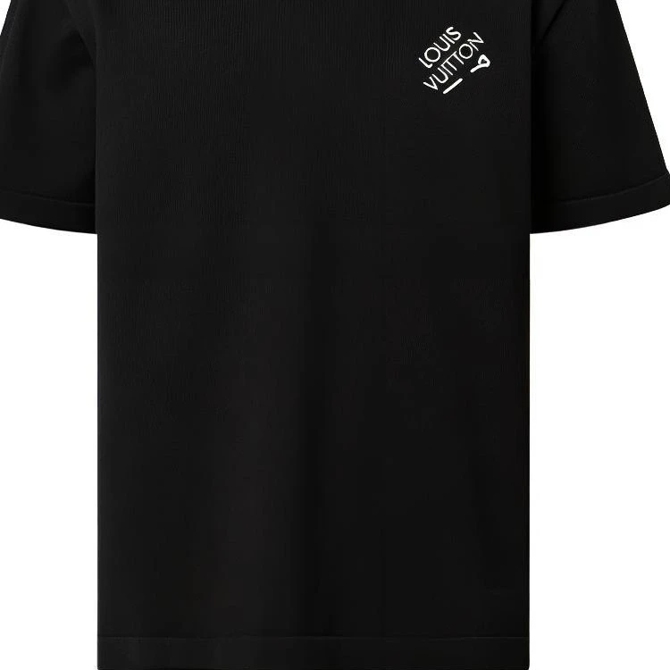 商品[国内直发] Louis Vuitton|LV FALL系列 FW22 字母Logo印花圆领休闲短袖T恤 男款 黑色,价格¥11864,第10张图片详细描述