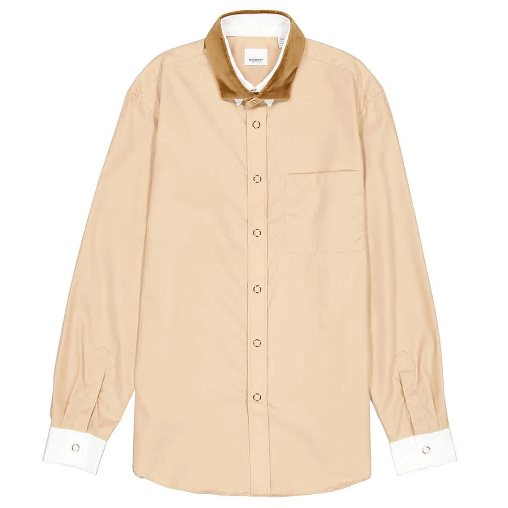 商品Burberry|Cotton Poplin Classic Fit Shirt With Detachable Collar,价格¥4316,第1张图片