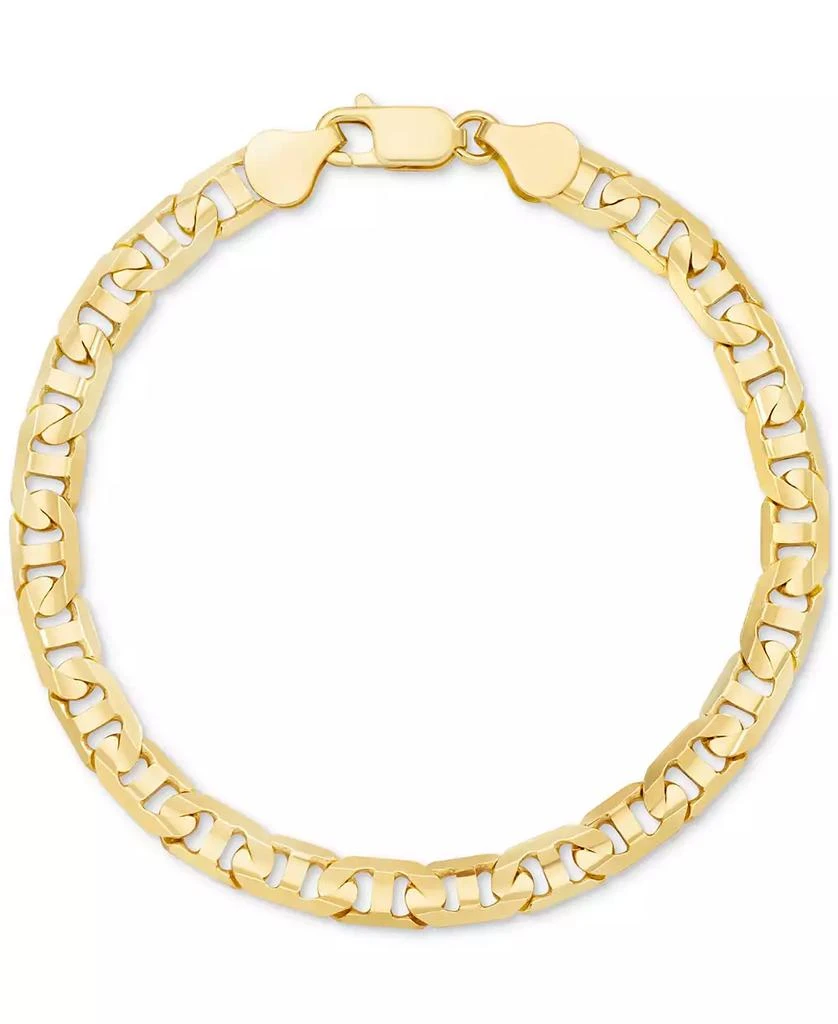 商品Macy's|Men's Mariner Link Chain Bracelet in 14k Gold-plated Sterling Silver,价格¥1736,第1张图片