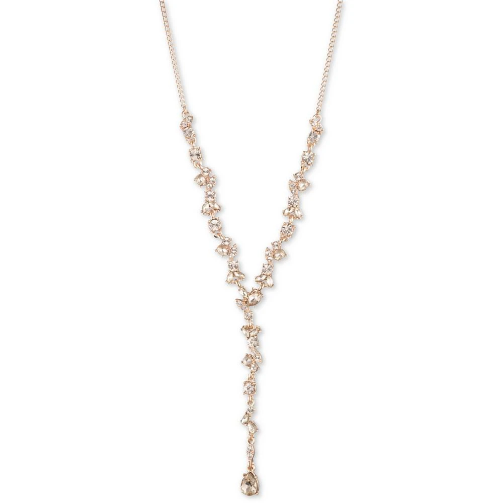 商品Givenchy|Rose Gold-Tone Crystal Floral Lariat Necklace, 16" + 3" extender,价格¥289,第1张图片