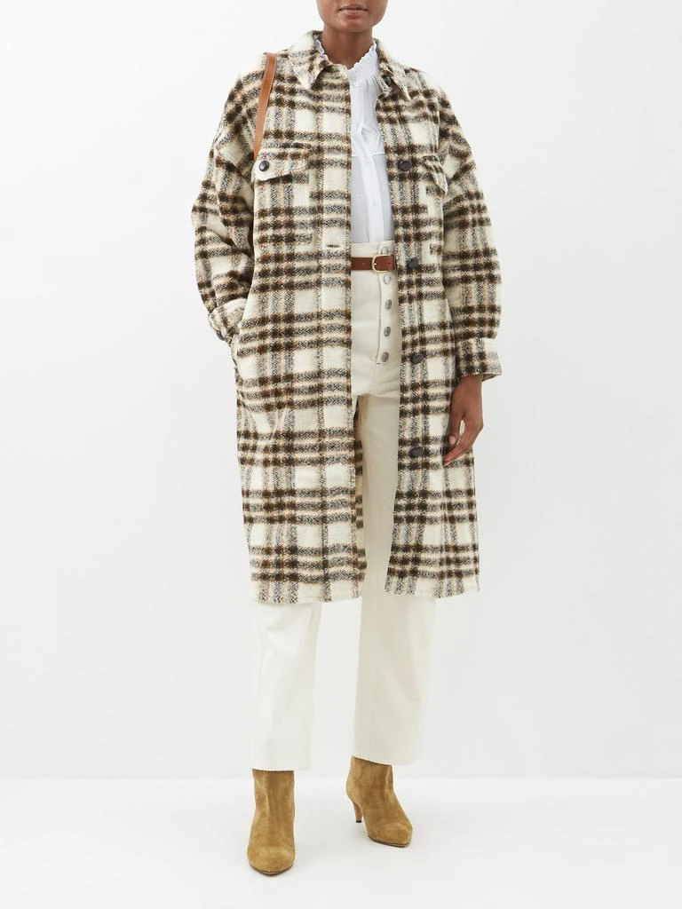 商品Isabel Marant Étoile|Fontizi checked wool-blend coat,价格¥2505,第2张图片详细描述