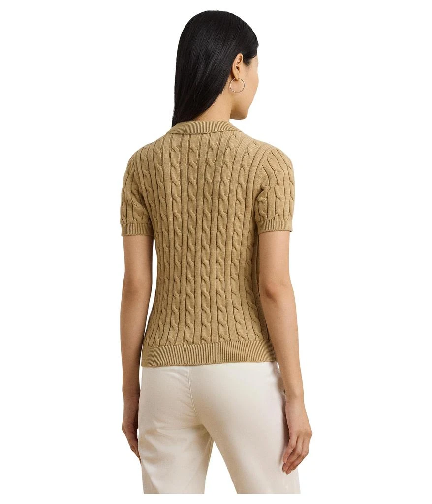 商品Ralph Lauren|Cable-Knit Cotton Polo Sweater,价格¥808,第2张图片详细描述