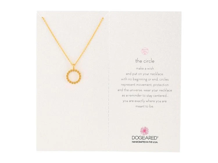 商品Dogeared|The Open Dotted Circle Pendant Necklace,价格¥466,第1张图片