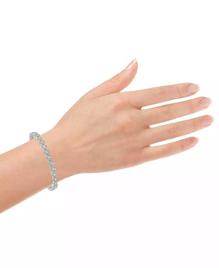 商品Macy's|Diamond Swirl Tennis Bracelet (1/2 ct. t.w.),价格¥741,第2张图片详细描述