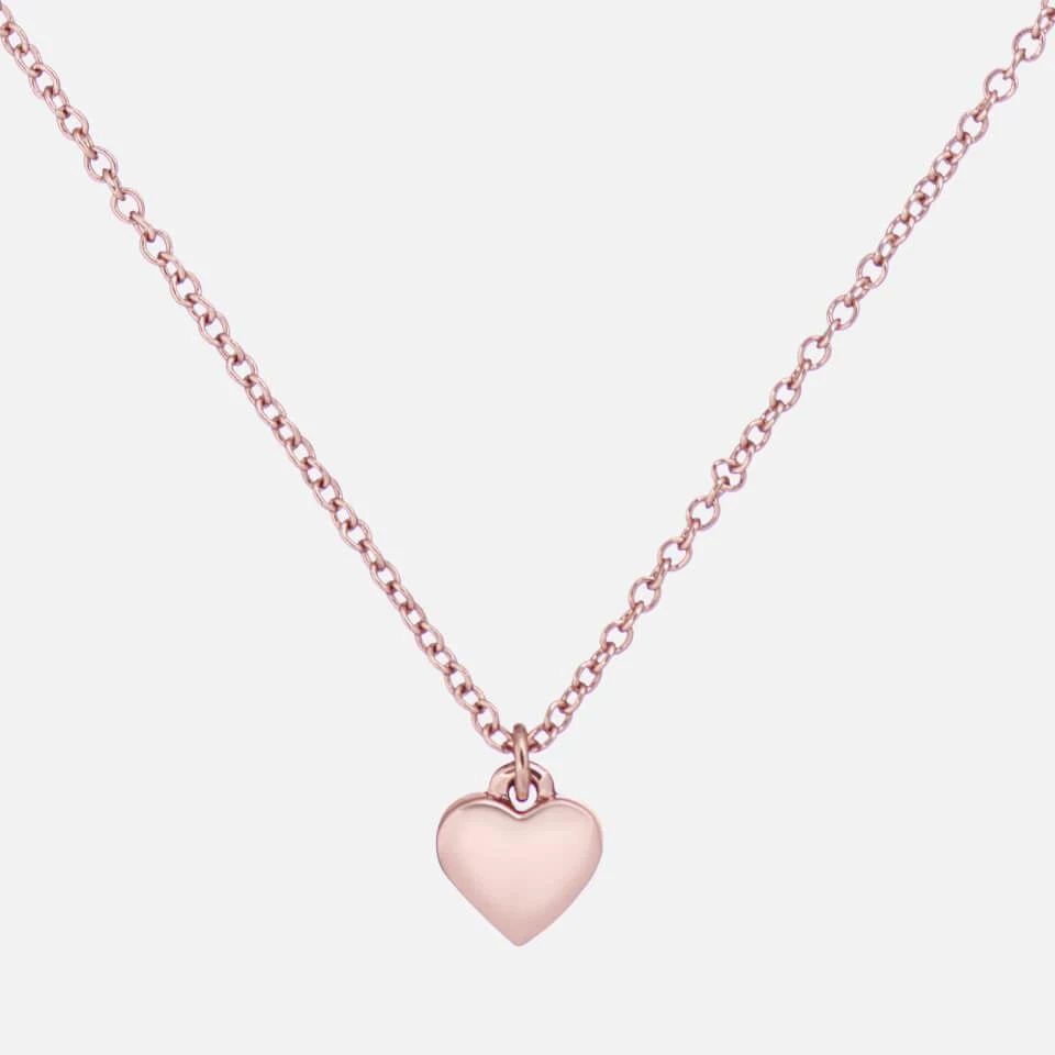 商品Ted Baker London|Ted Baker Women's Hara Tiny Heart Pendant Necklace - Rose Gold,价格¥197,第3张图片详细描述