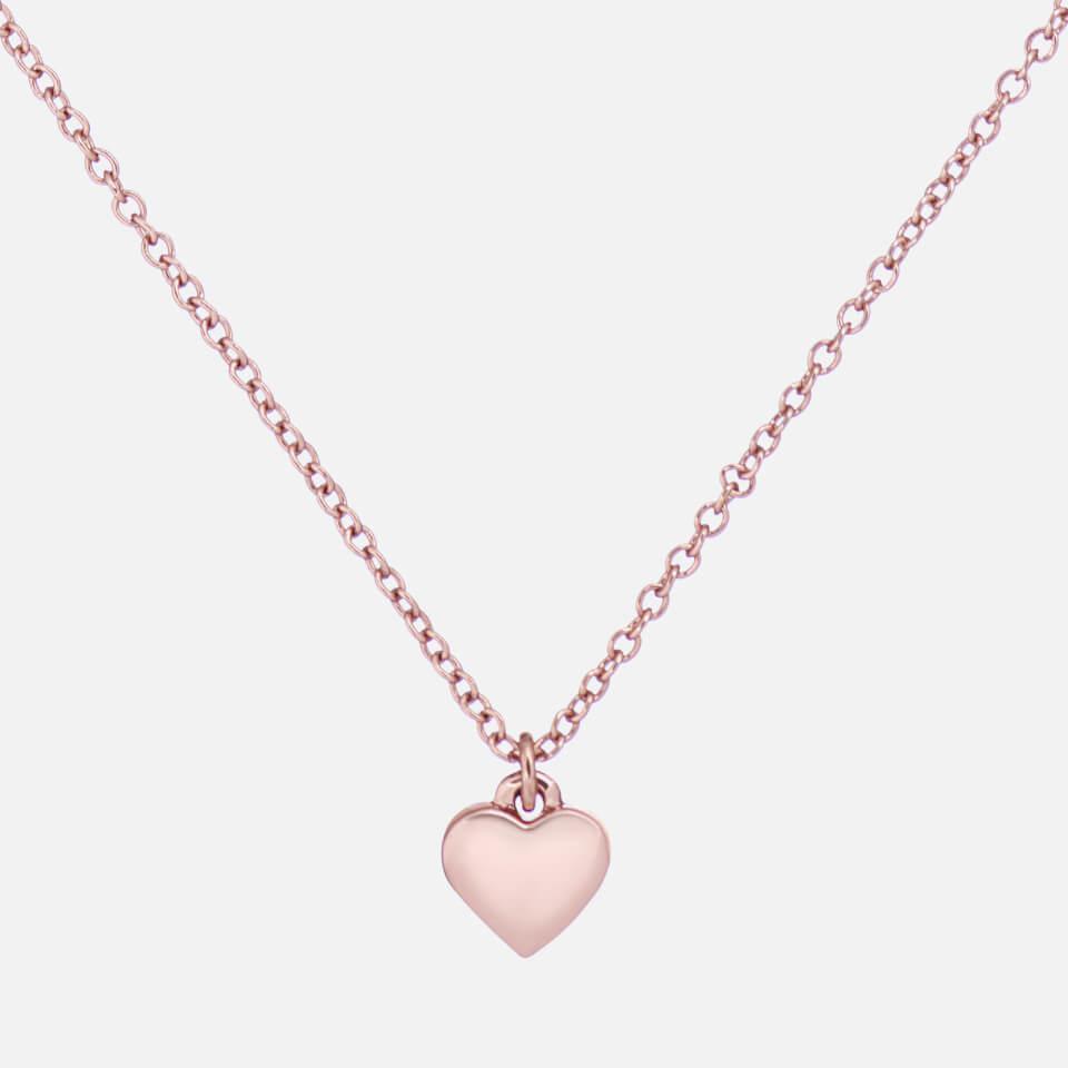 商品Ted Baker London|Ted Baker Women's Hara Tiny Heart Pendant Necklace - Rose Gold,价格¥185,第5张图片详细描述