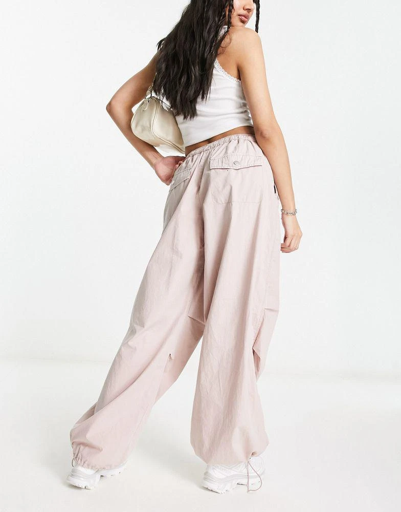 商品ASOS|ASOS DESIGN parachute cargo trouser in washed blush,价格¥252,第3张图片详细描述