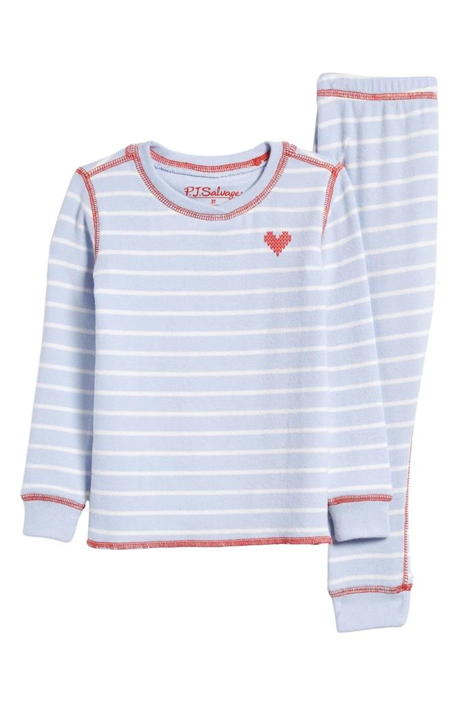 商品PJ Salvage|Kids' Stripe Long Sleeve Fitted Pajamas,价格¥127,第1张图片