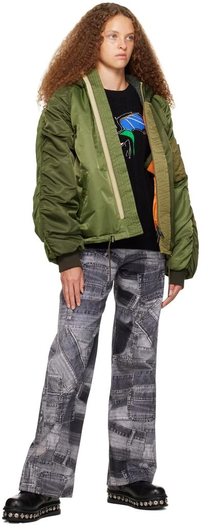 商品ANDERSSON BELL|Gray Patchwork Jeans,价格¥818,第4张图片详细描述