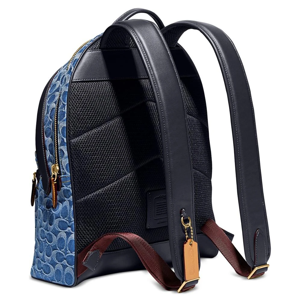 商品Coach|Men's Charter Signature Denim Backpack,价格¥2602,第3张图片详细描述