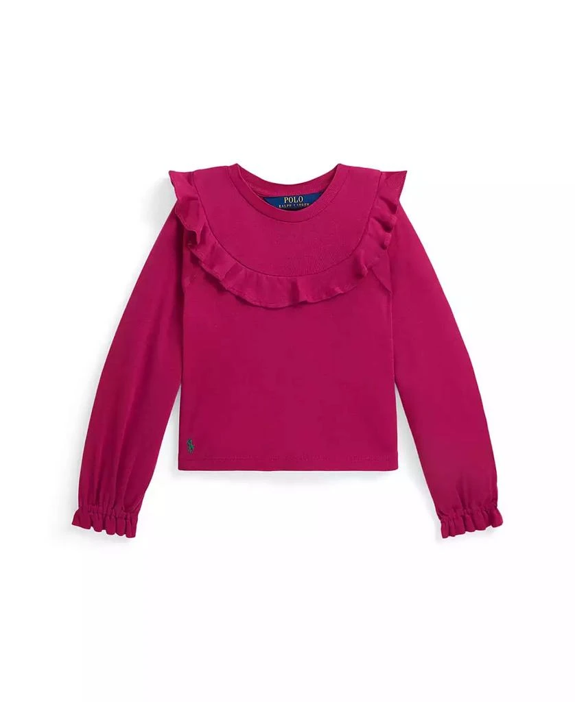 商品Ralph Lauren|Girls 2T-6X Long Sleeve Top,价格¥233,第1张图片