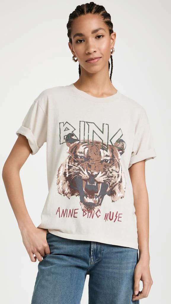商品ANINE BING|ANINE BING 老虎图案 T 恤,价格¥729,第2张图片详细描述