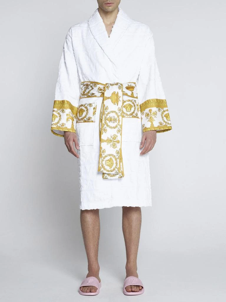 商品Versace|Versace I Love Baroque Cotton Bathrobe,价格¥3291,第2张图片详细描述