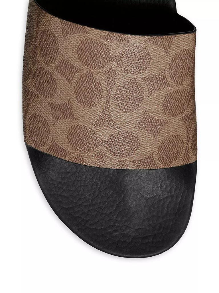 商品Coach|Signature Monogram Canvas Slide Sandals,价格¥500,第4张图片详细描述