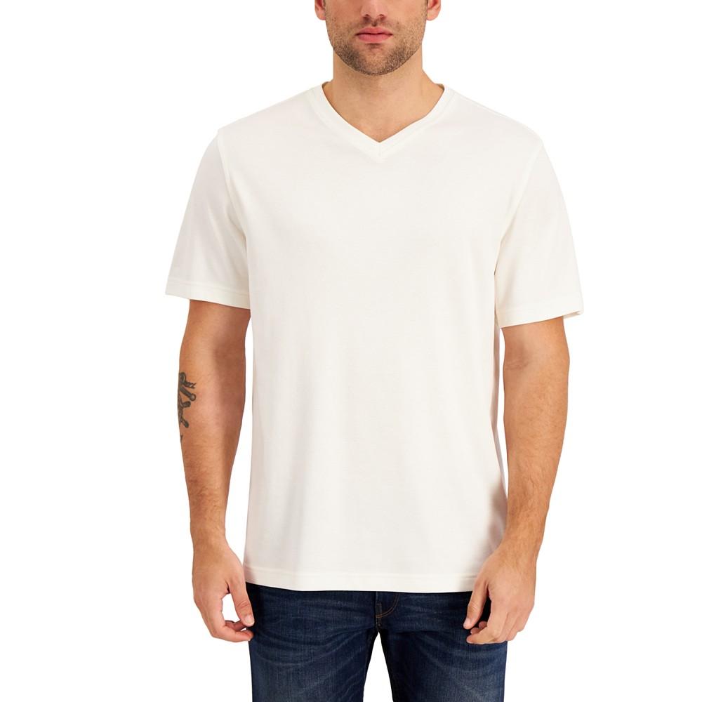 Men's Relaxed Fit Supima Blend V-Neck T-Shirt, Created for Macy's商品第1张图片规格展示