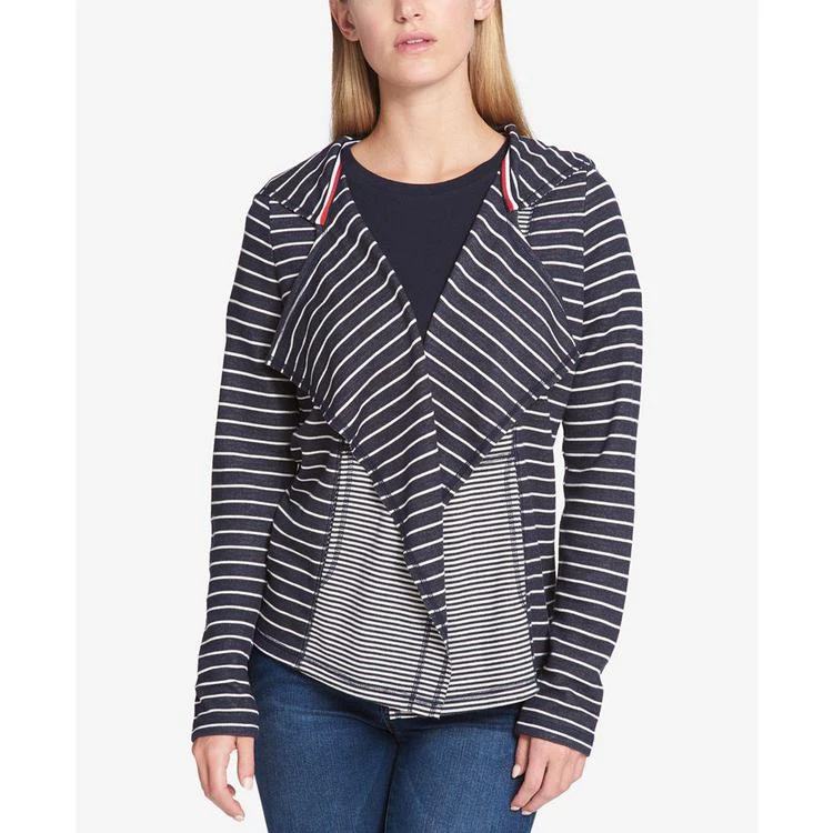 商品Tommy Hilfiger|Open-Front Hooded Jacket, Created for Macy's,价格¥267,第3张图片详细描述