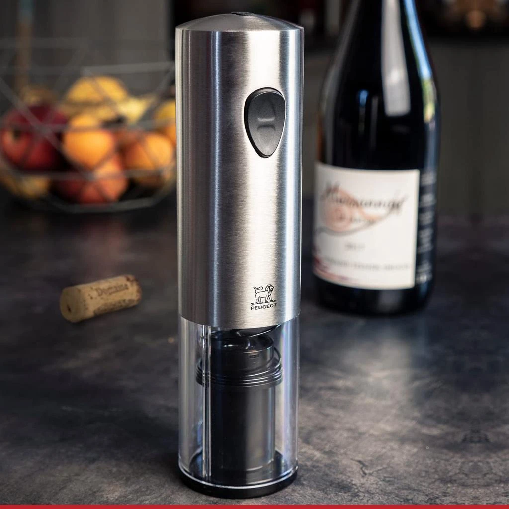 商品Peugeot|Elis Electric Rechargeable Bottle Opener, Stainless Steel, 8 Inch,价格¥718,第5张图片详细描述