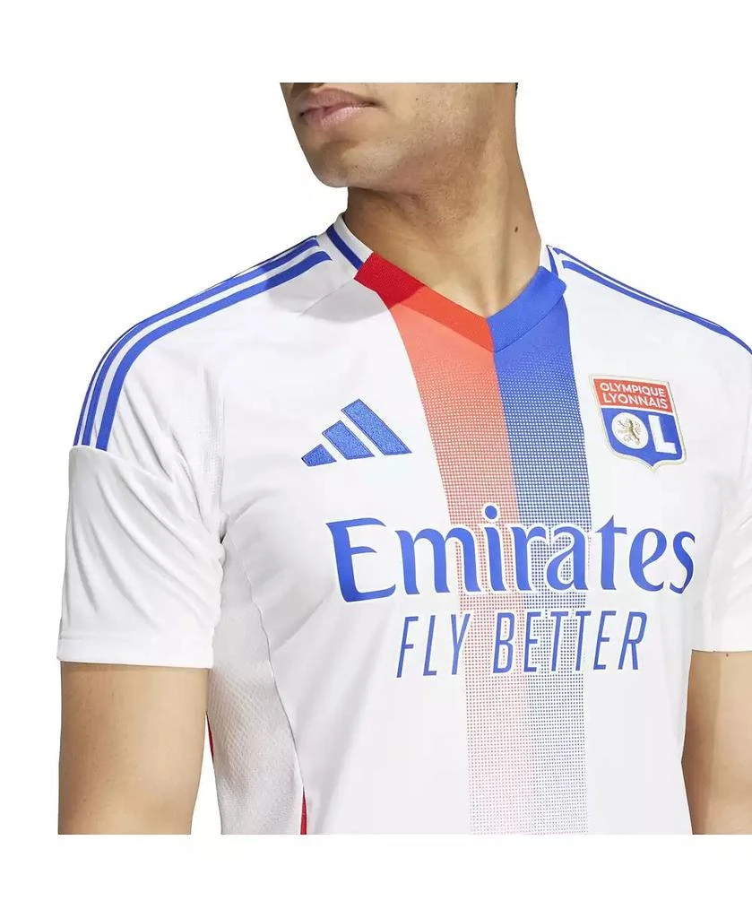 商品Adidas|Men's White Olympique Lyonnais 2024/25 Home Replica Jersey,价格¥745,第3张图片详细描述