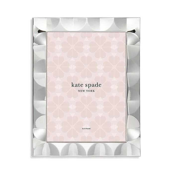 商品Kate Spade|South Street Silver Scallop Frame, 8" x 10",价格¥676,第1张图片详细描述