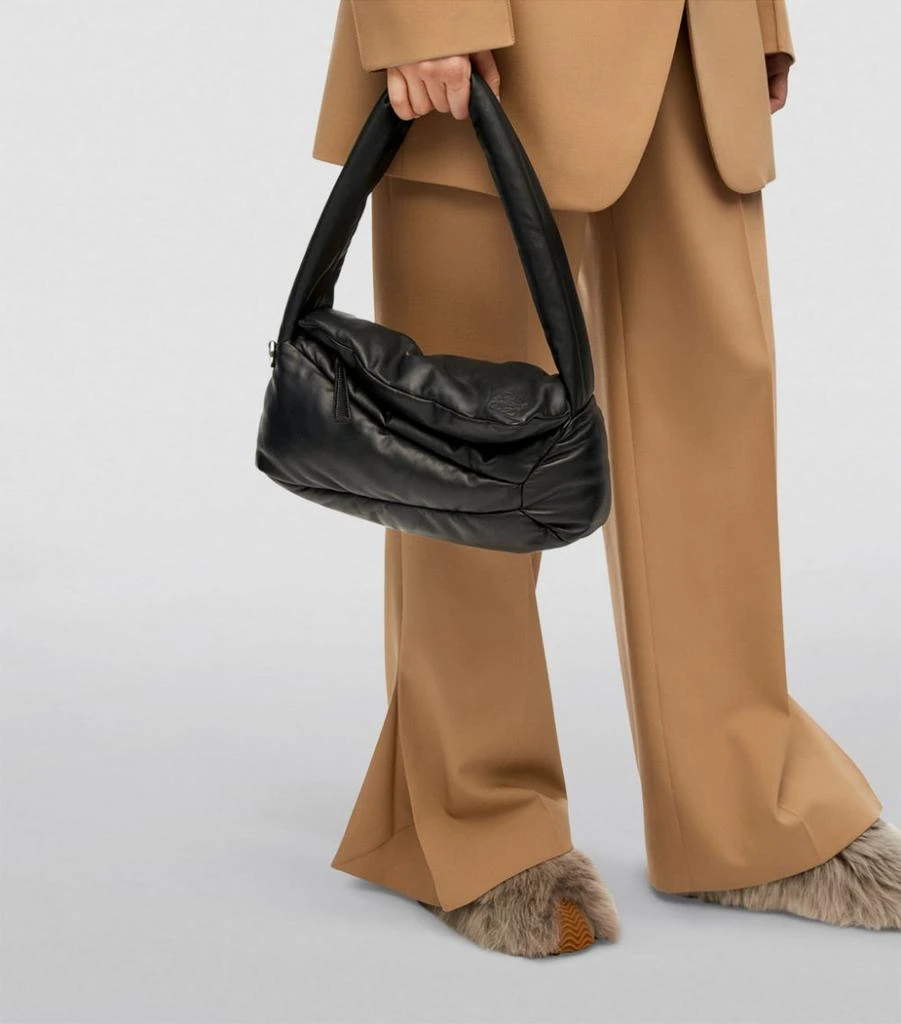 Leather Puffer Puzzle Top-Handle Bag 商品