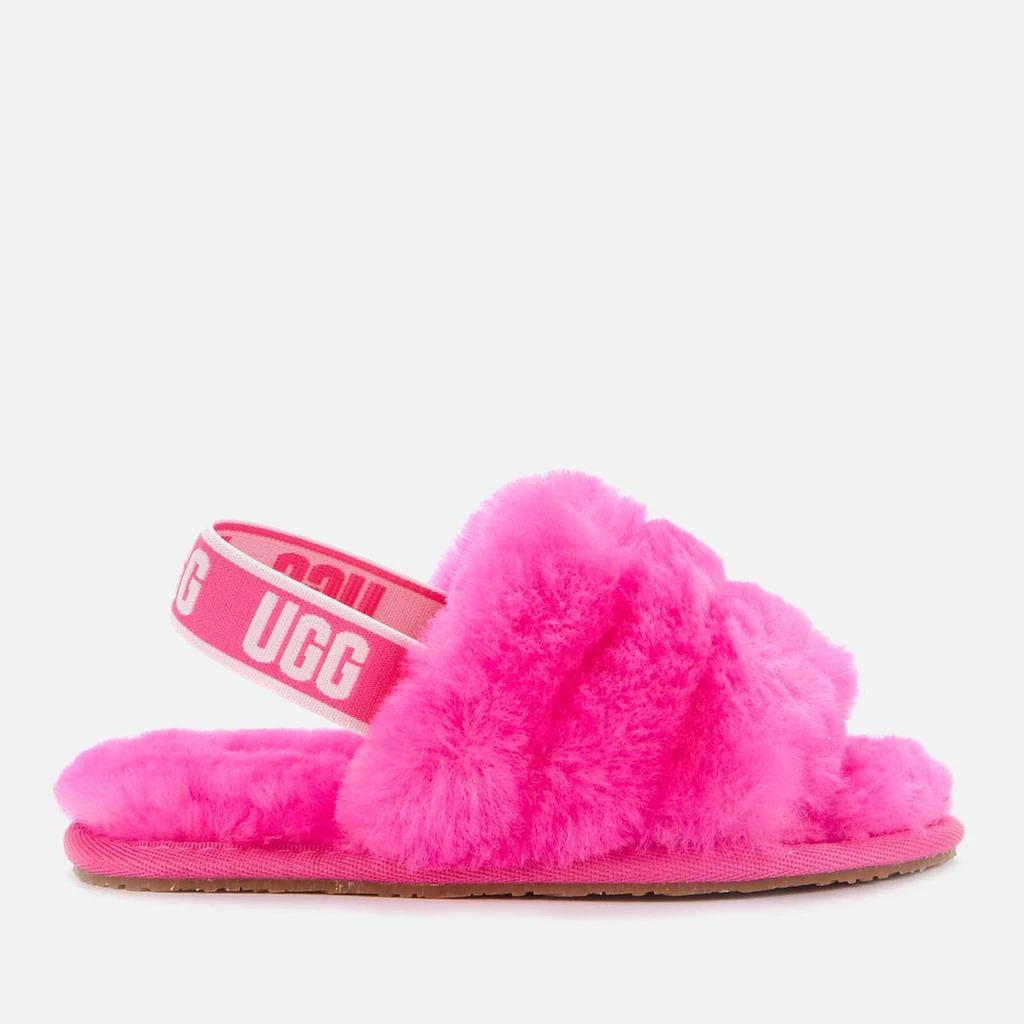 商品UGG|UGG TODDLERS' FLUFF YEAH SLIDE SLIPPERS - ROCK ROSE,价格¥297,第1张图片