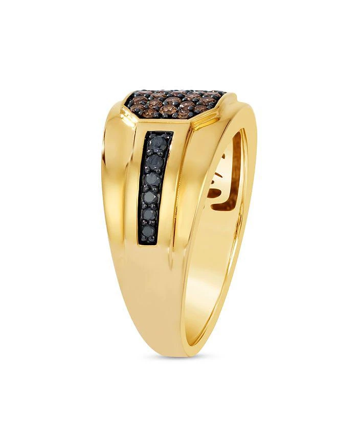 商品Bloomingdale's|Men's Brown & Black Diamond Ring in 14K Yellow Gold, 0.75 ct. t.w.,价格¥39610,第3张图片详细描述