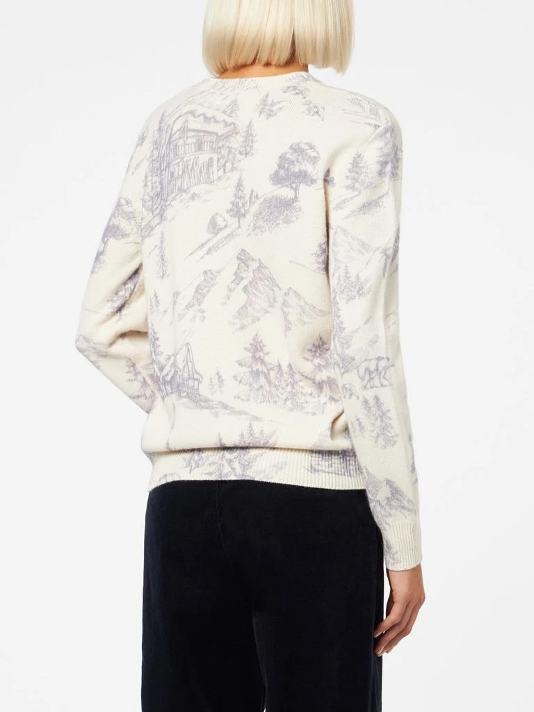 商品Mc2 Saint Barth|Woman Crewneck Sweater With La Montagne Print,价格¥2221,第3张图片详细描述